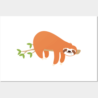 Sleeping Sloth Posters and Art